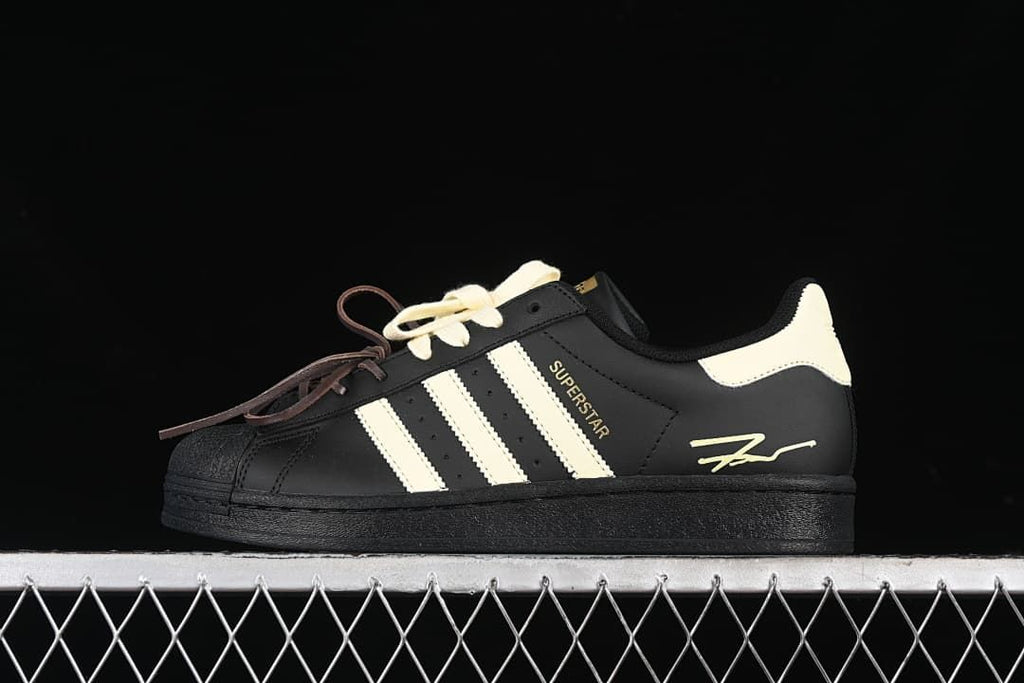 adidas Superstar EG4959 Black and Cream Sneakers