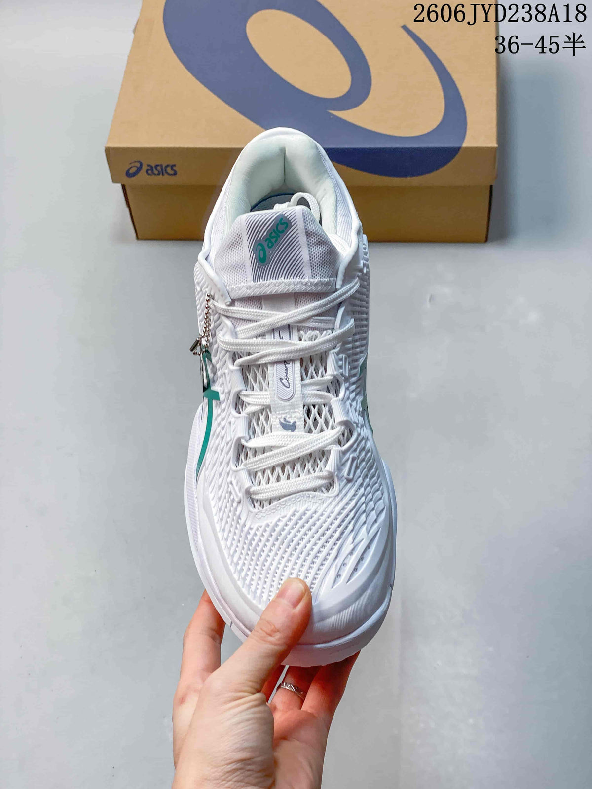 ASICS Court FF 3 Novak White Green Tennis Shoes