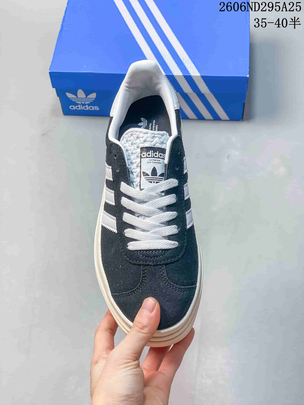 Adidas Originals Gazelle Bold W Dark Blue Platform Sneakers
