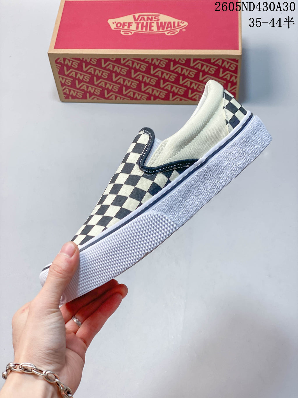Vans Checkerboard Slip-On Platform Sneakers Black White