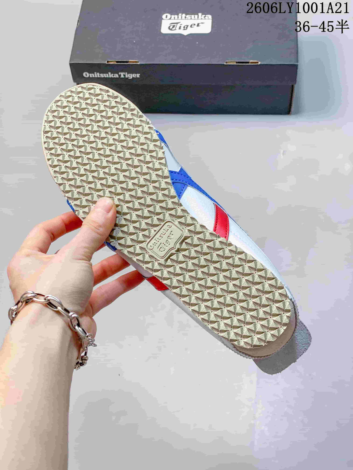 Onitsuka Tiger Mexico 66 White Blue Red Sneakers 06LY1001A