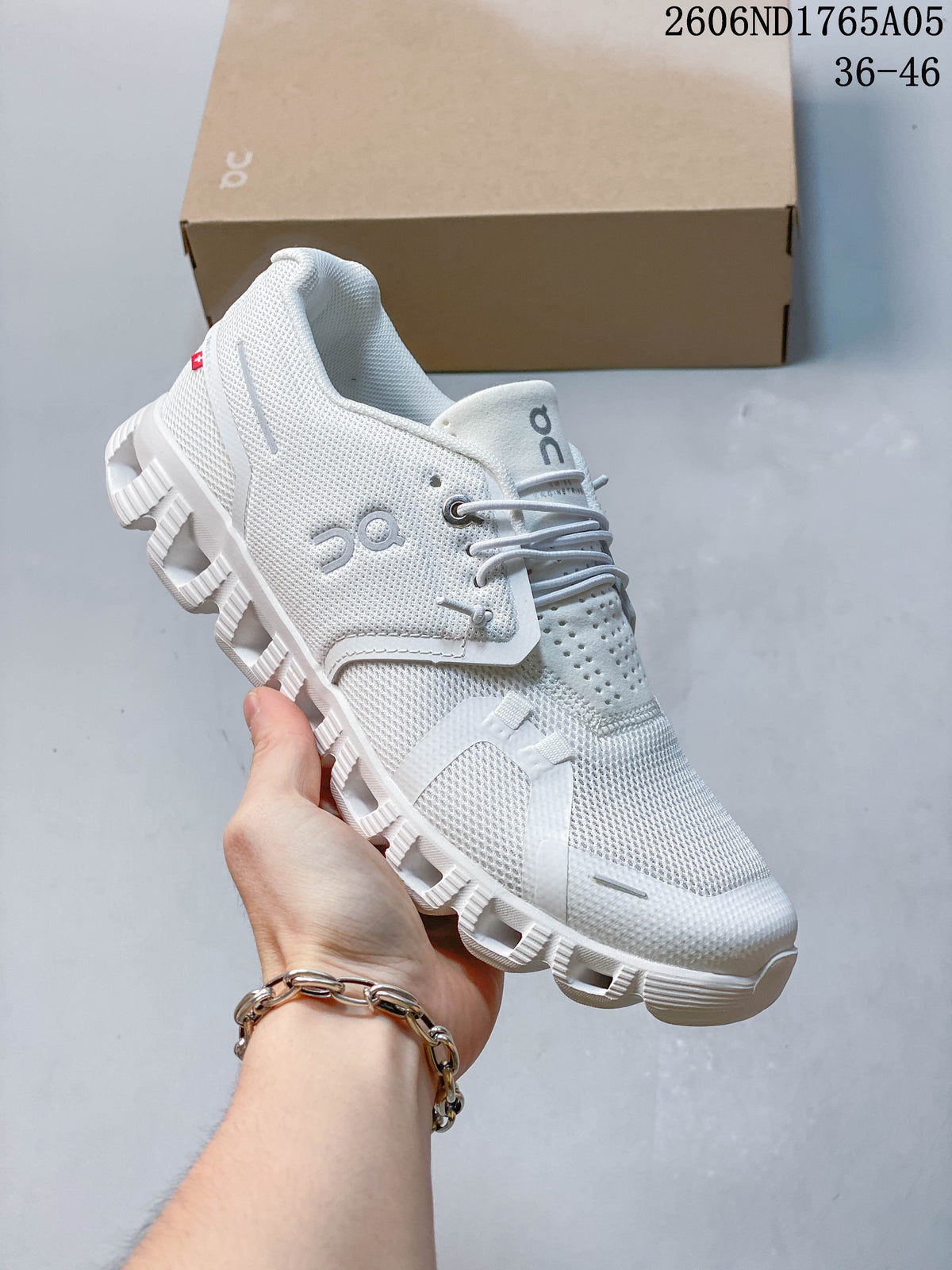 On Cloud 5 White Casual Sneakers