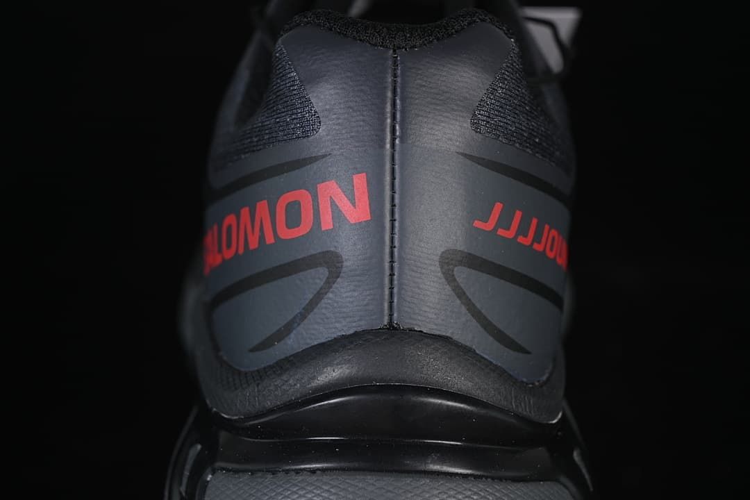 Salomon XT-6 JJJJound Ebony Black Fiery Red Sneakers