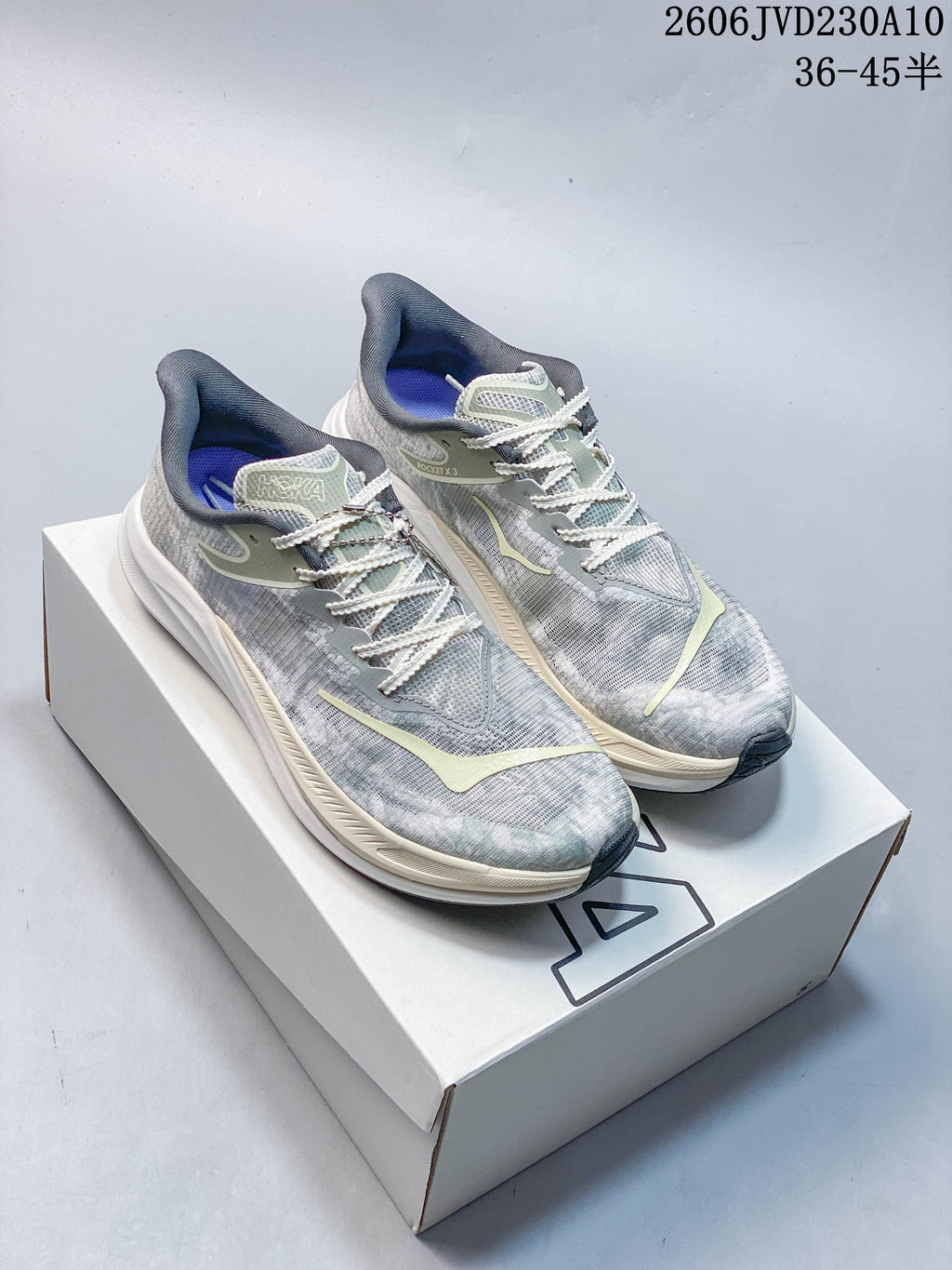 HOKA Rocket X 3 x John Elliott Running Shoes, Grey
