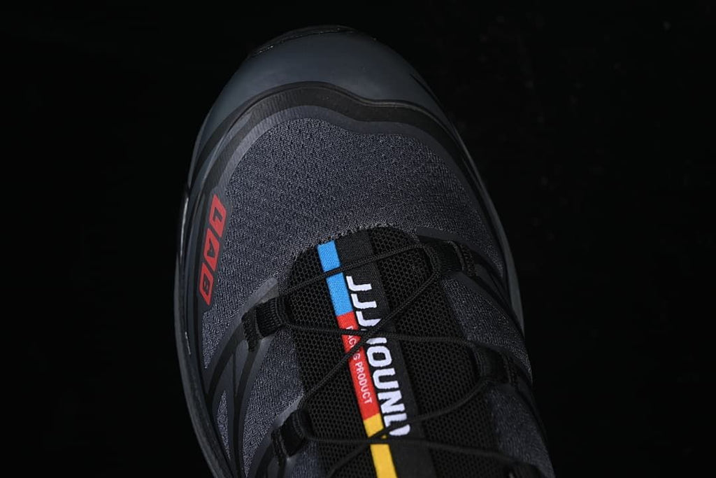 Salomon XT-6 JJJJound Ebony Black Fiery Red Sneakers