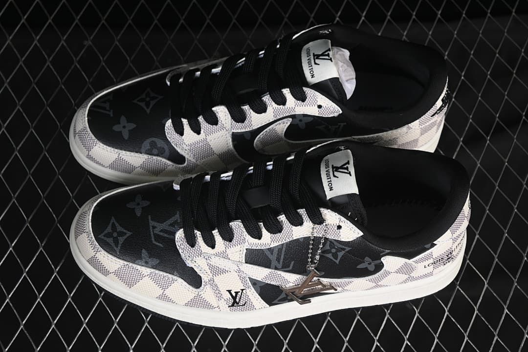Travis Scott x Fragment Air Jordan 1 Low-Style Sneakers, Gray