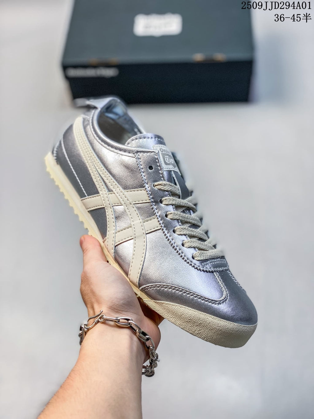 Onitsuka Tiger Mexico Metallic Low-Top Sneakers