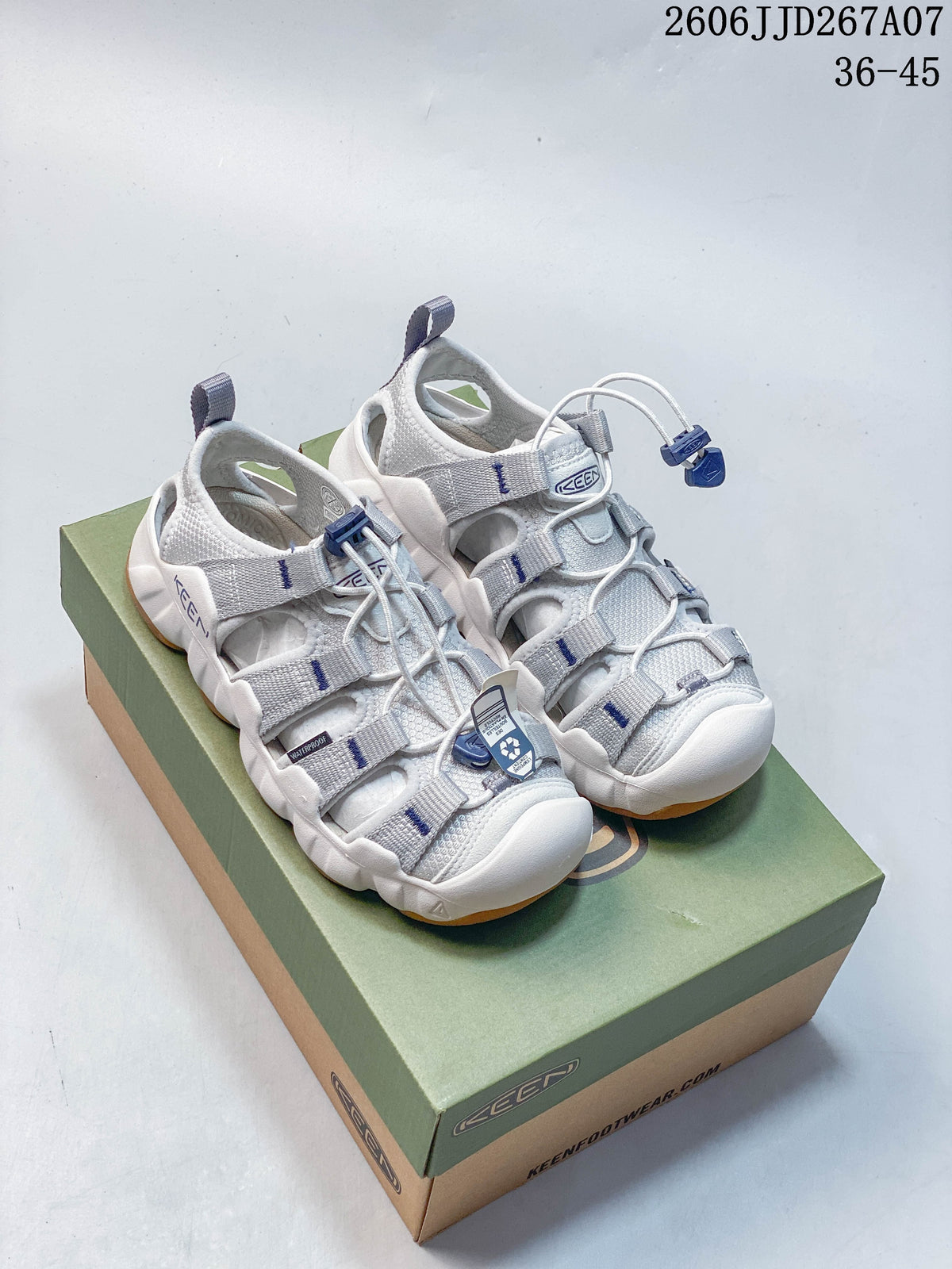 Keen Astoria West Water Sandals, White and Gray