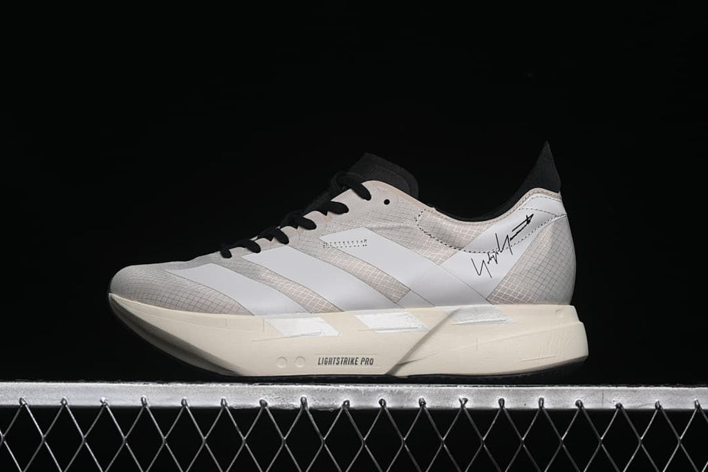 Y-3 Adizero Adios 4M Running Shoes Beige Black JR6656