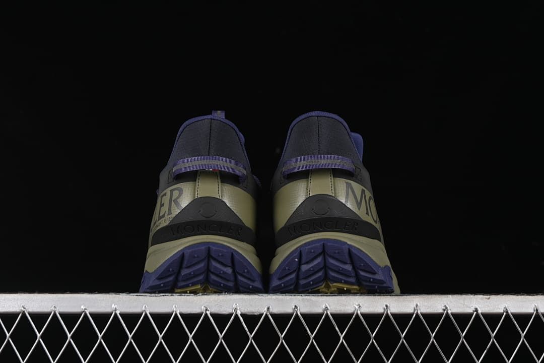 Moncler Trailgrip Lite2 Outdoor Sneakers, Olive and Purple