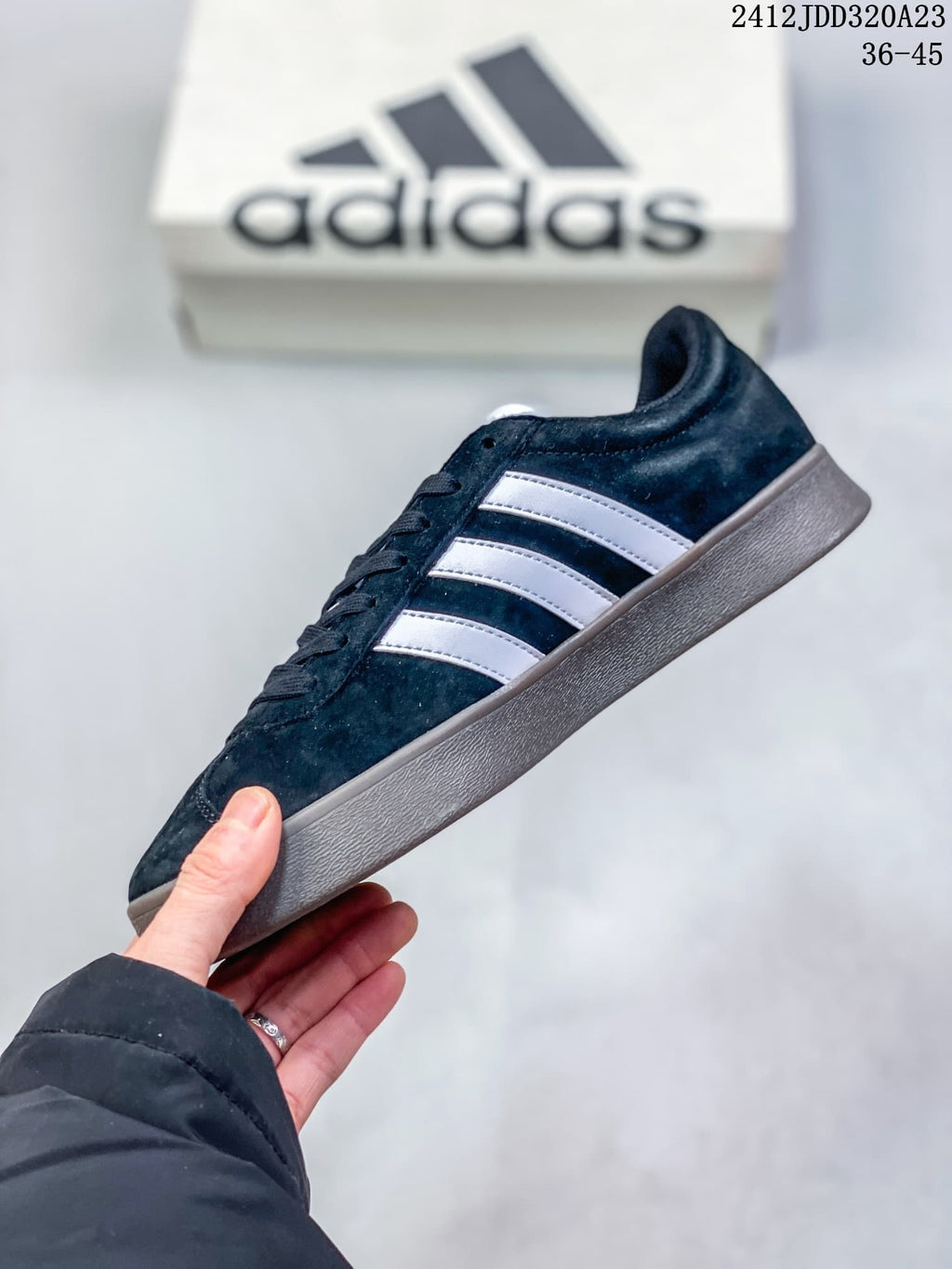 Adidas VL Court Classic Shoes in Navy and White