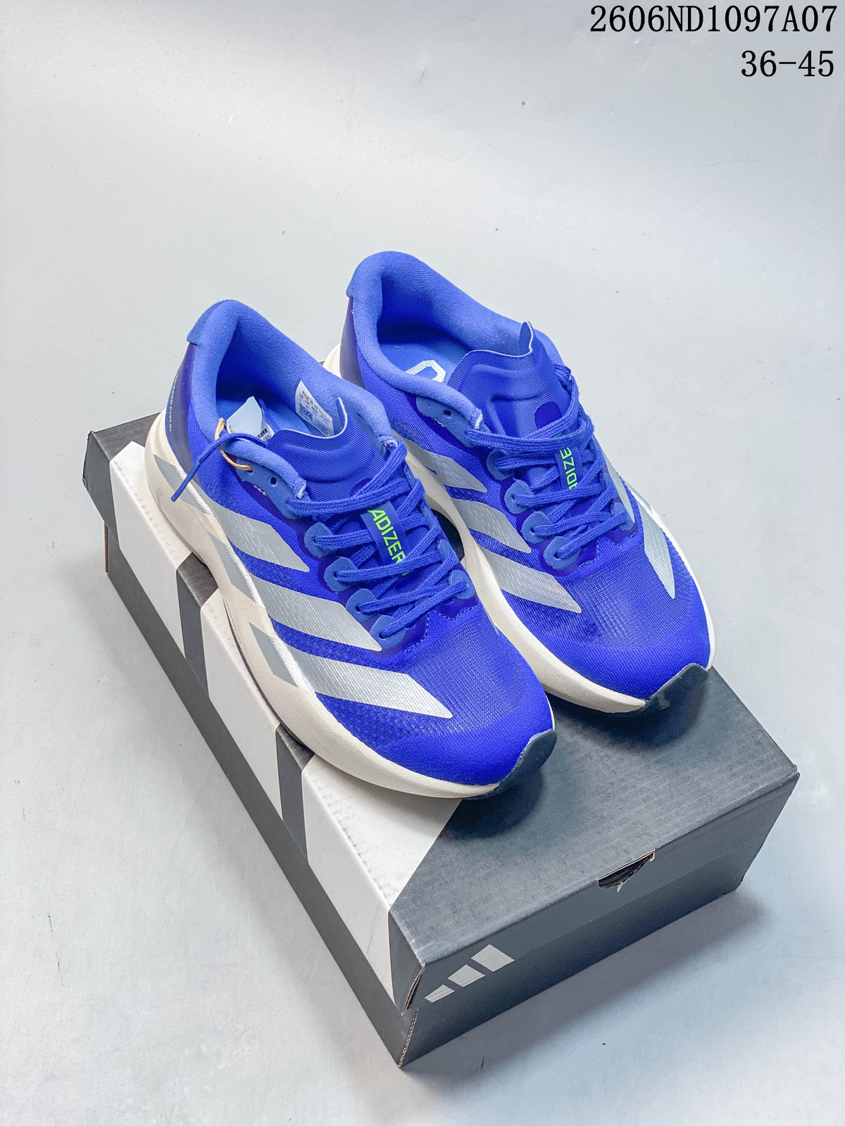adidas Adizero Evo SL Running Shoes Blue Silver