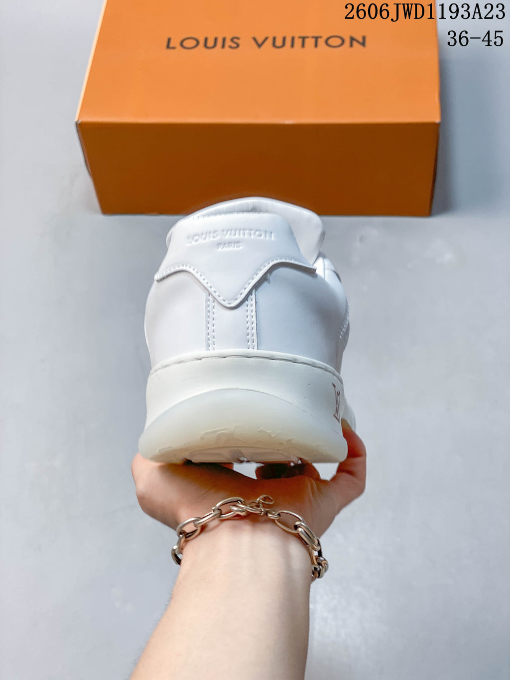 Louis Vuitton Tilted White Low-Top Lace-Up Sneakers