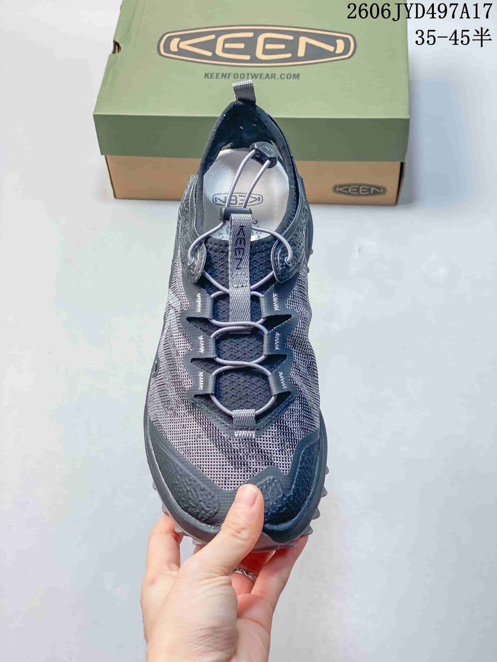 KEEN Zionic ADV Low-Top Hiking Shoes, Gray, Style 1031947