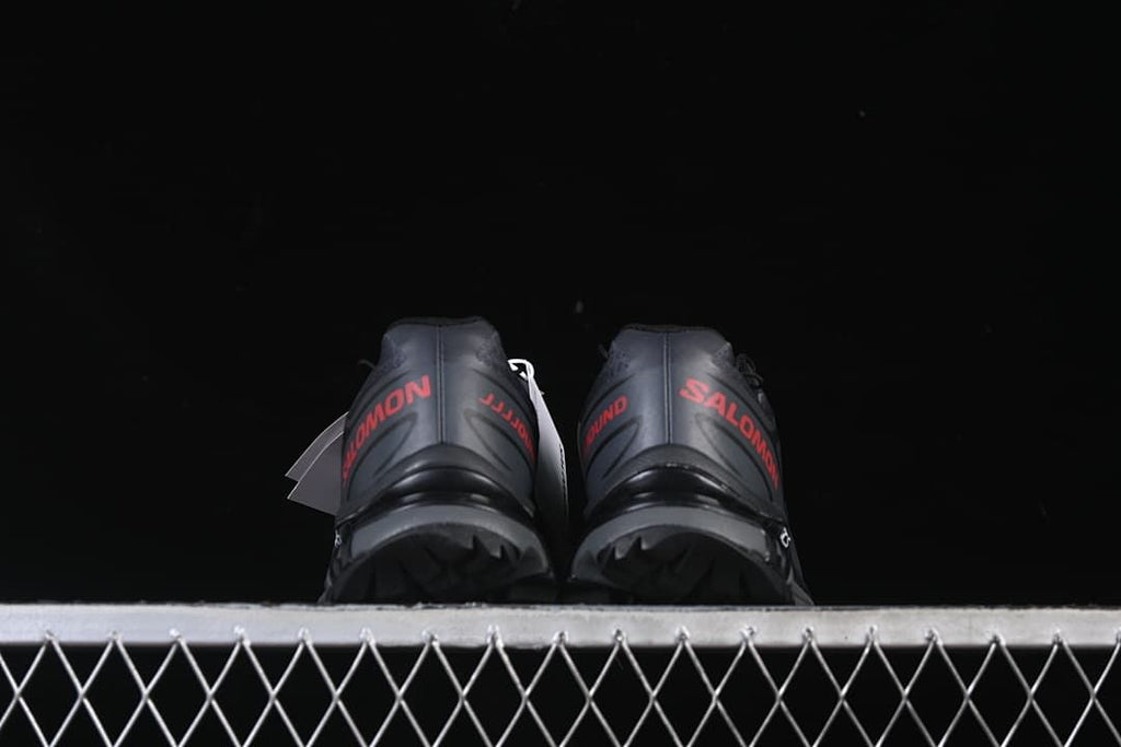Salomon XT-6 JJJJound Ebony Black Fiery Red Sneakers
