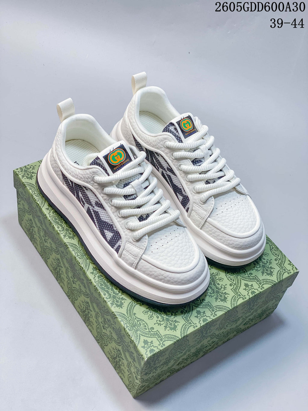 Gucci Screener GG White Low-Top Sneakers