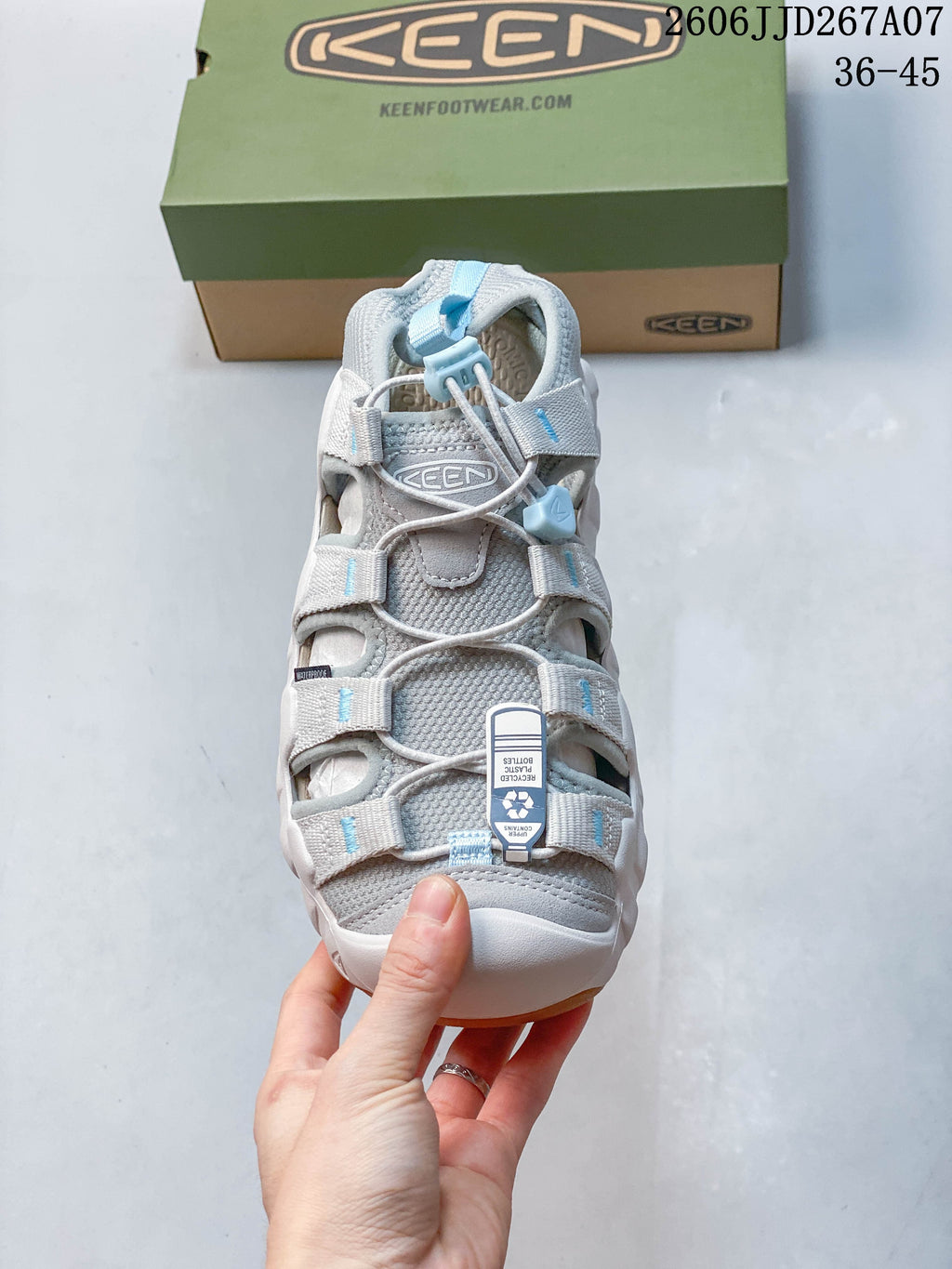 KEEN Astoria West Water-Ready Sandals in Gray and Blue