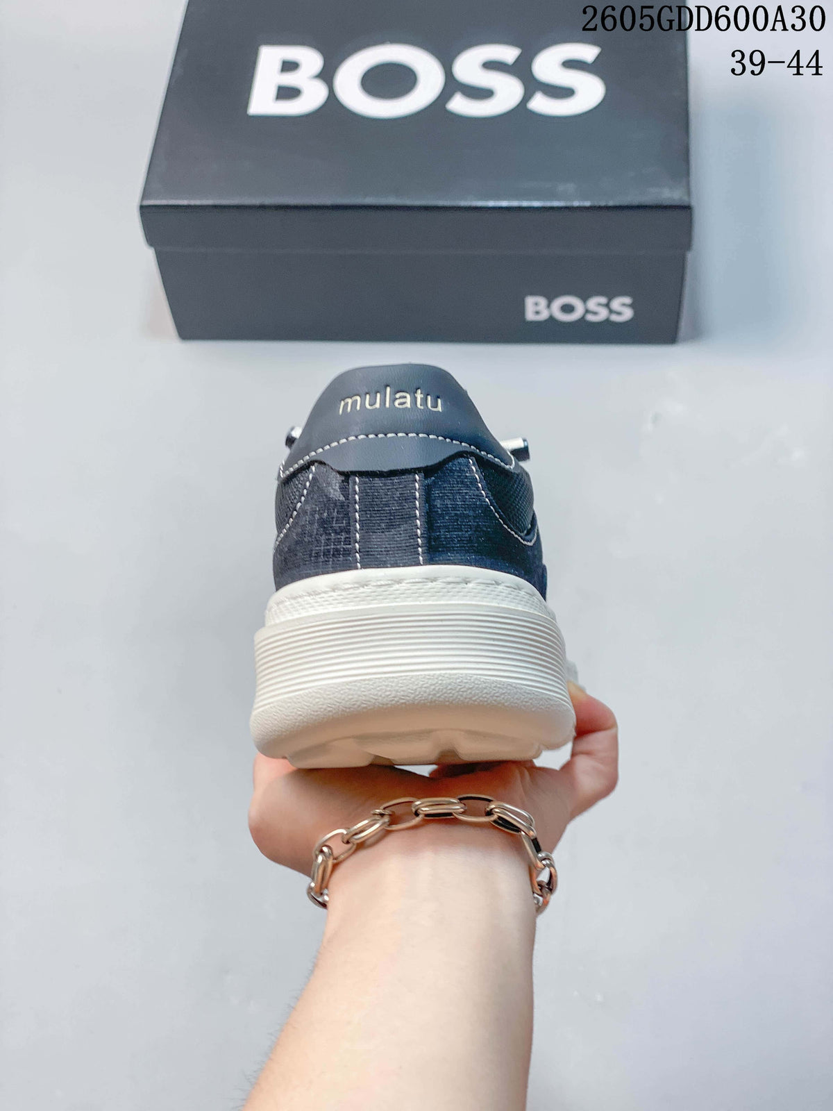 BOSS Navy Low-Top Lace-Up Sneakers 05GGD600A30