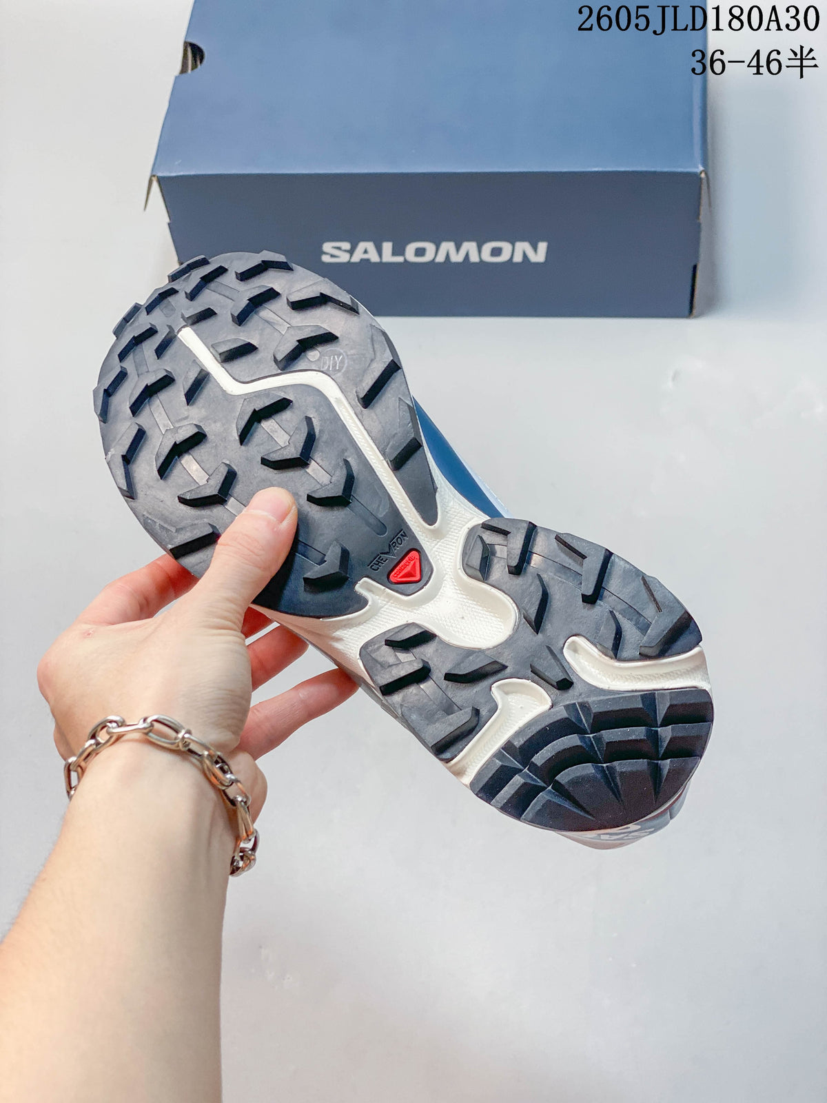 Salomon XT-6 Trail Running Shoes – White and Blue