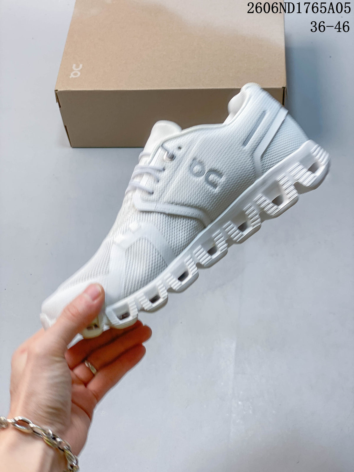 On Cloud 5 White Casual Sneakers