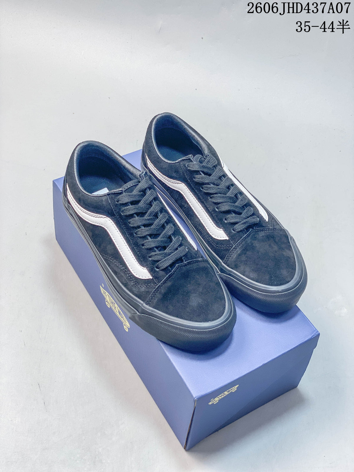 Vans Old Skool Low-Top Sneakers in Black and White