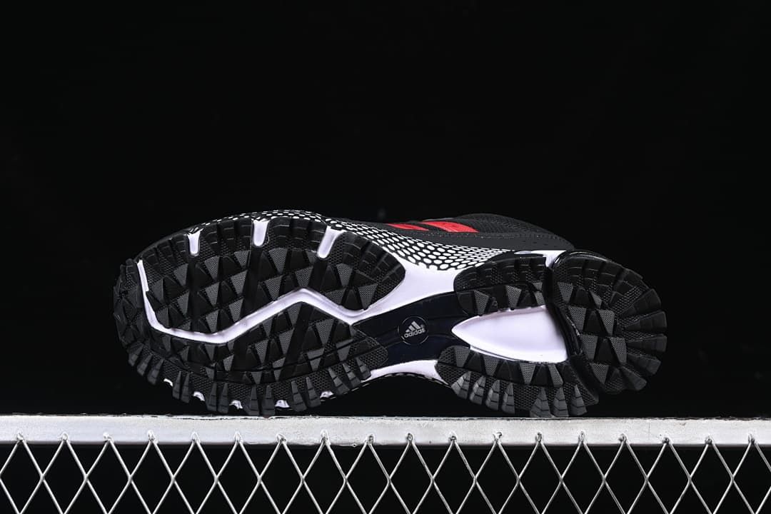 Adidas AC8592 Black and Red Mesh Lifestyle Sneakers