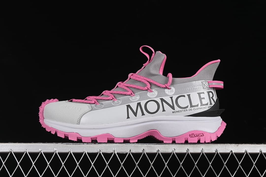 Moncler Trailgrip Lite2 Trail Sneakers Gray Pink