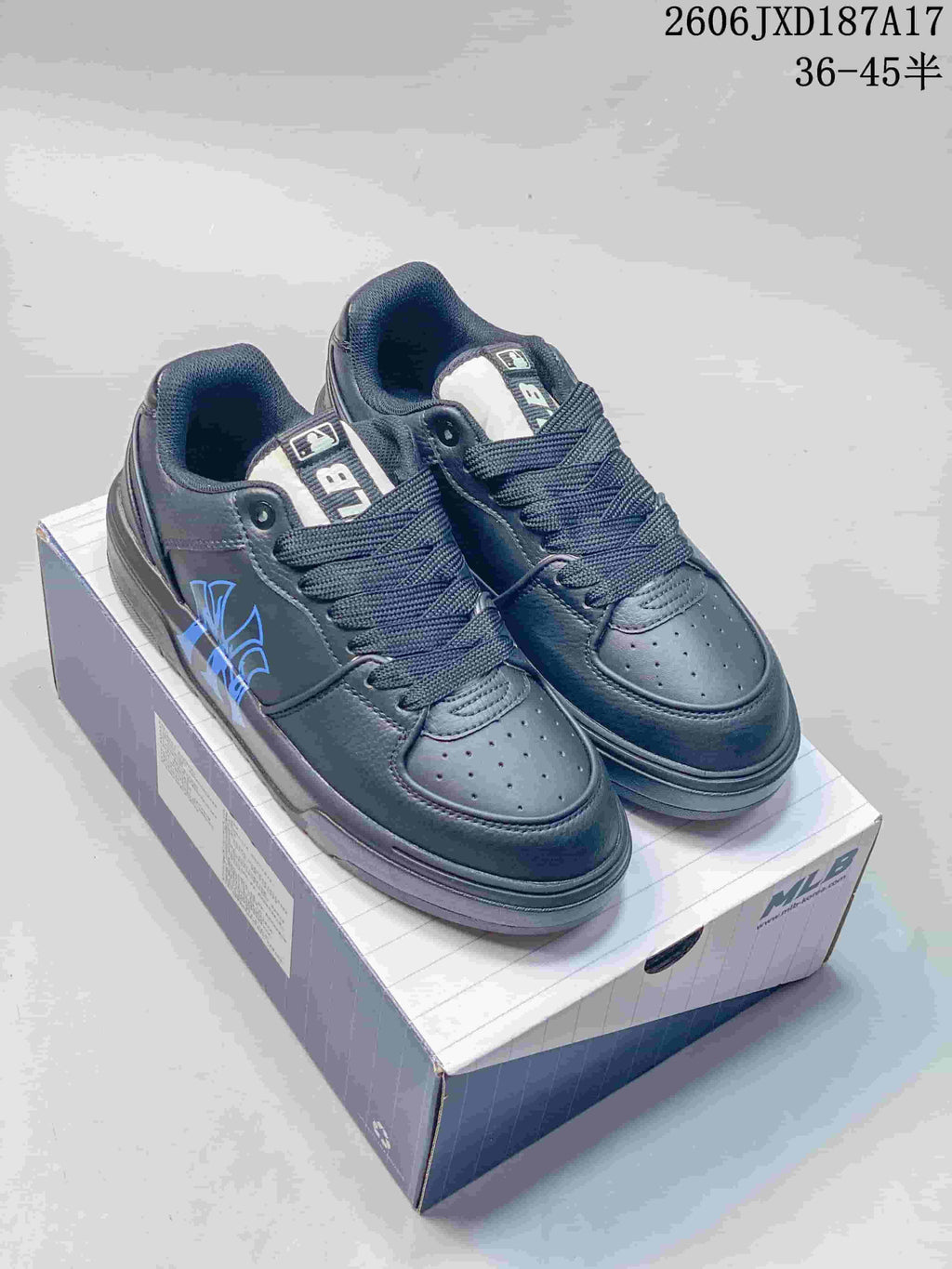 MLB Chunky Liner Denim Low-Top Sneakers, Dark Navy