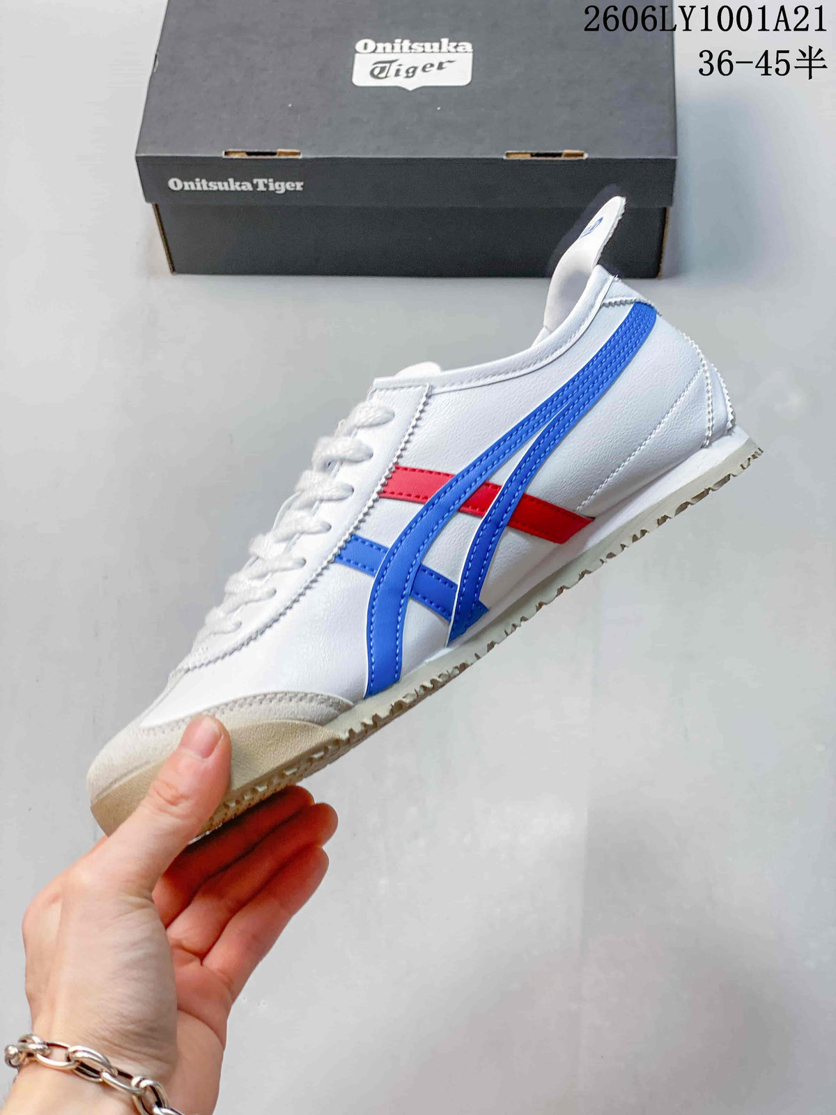 Onitsuka Tiger Mexico 66 White Blue Red Sneakers 06LY1001A