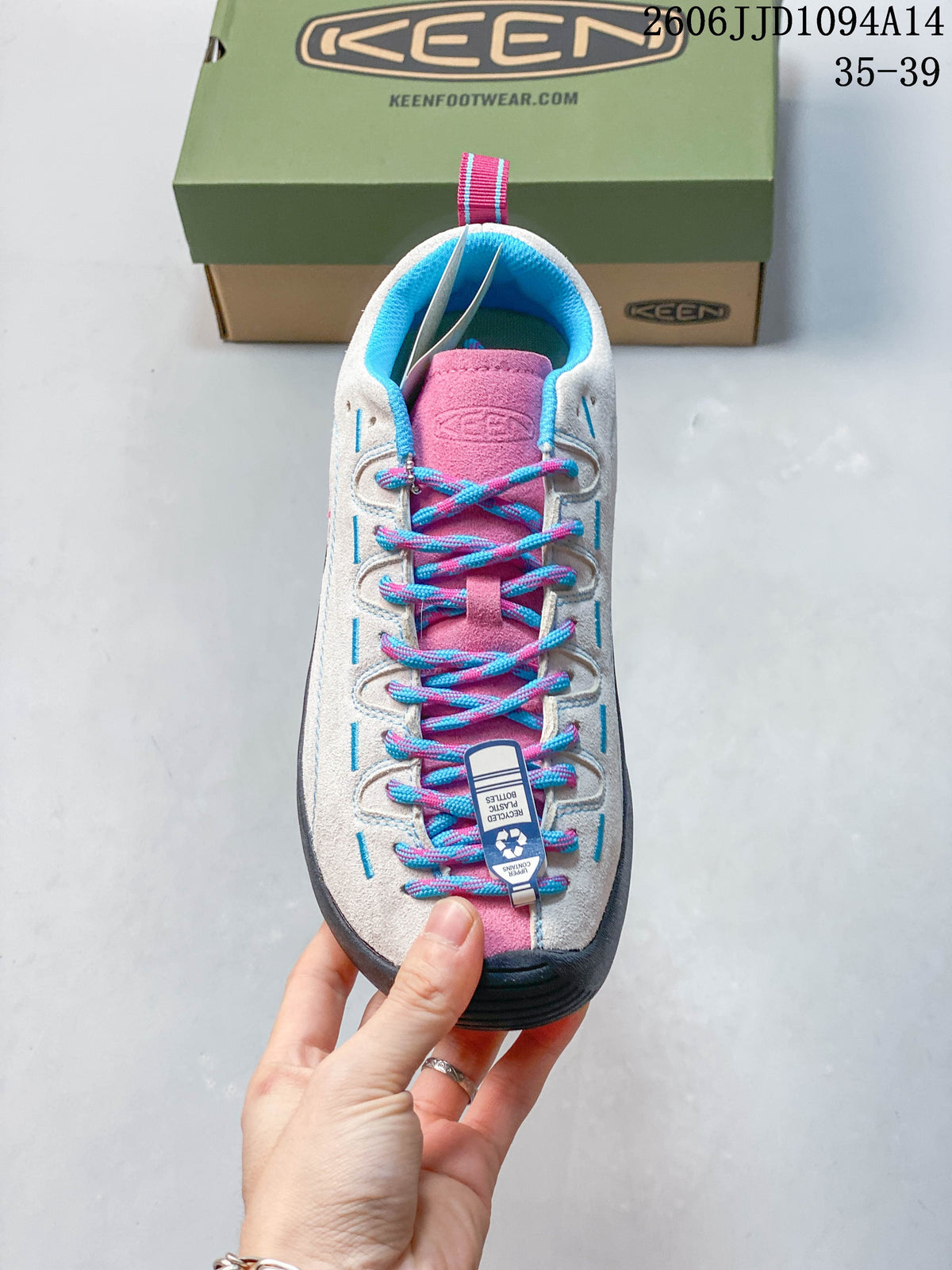 KEEN Jasper Low-Top Outdoor Sneakers, Gray Pink Blue, 1022266