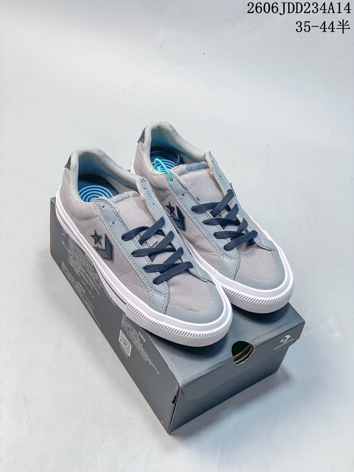 Converse Sport Casual Low-Top Sneakers in Gray and Navy