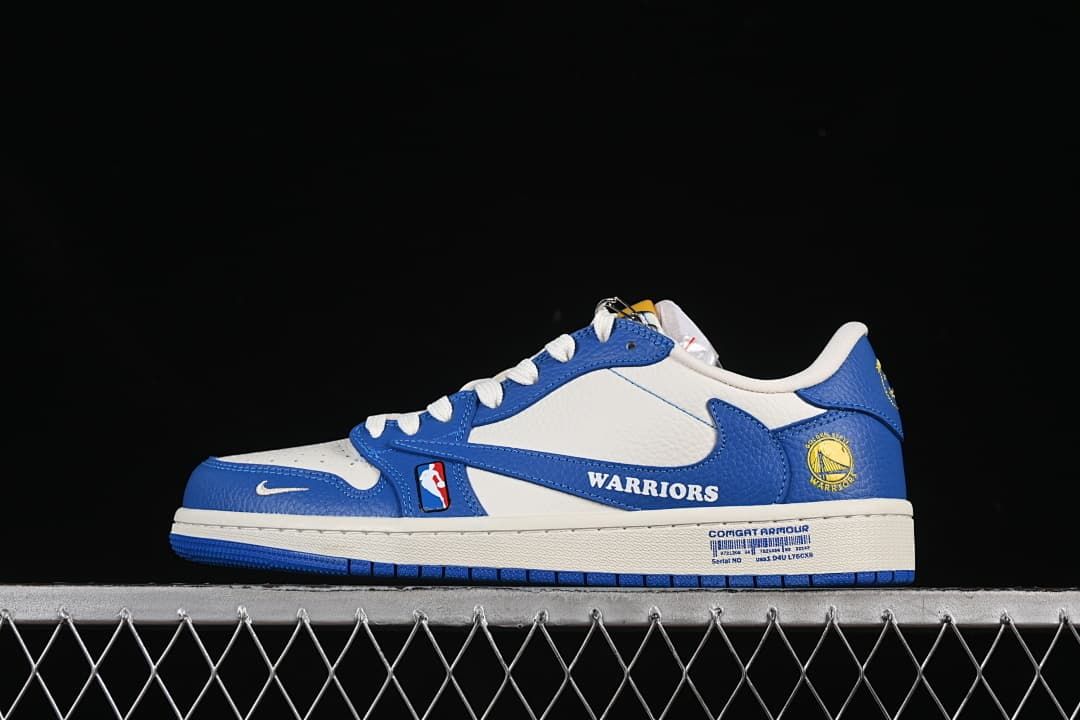Nike Air Jordan 1 Low OG Warriors Blue Sneakers