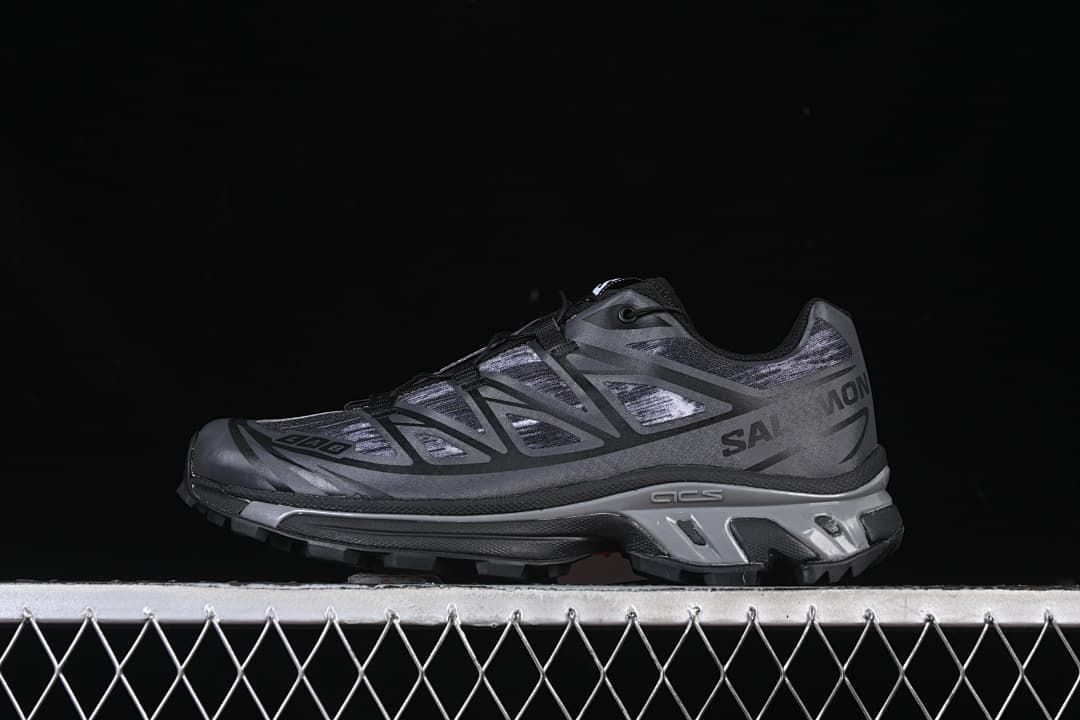 Salomon XT-6 Camo Trail Sneakers, Black/Asphalt 477805-26
