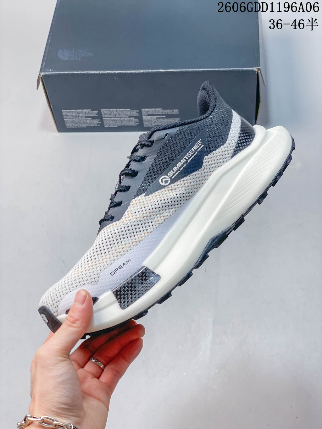 The North Face Summit VECTIV Trail Sneakers, White and Gray