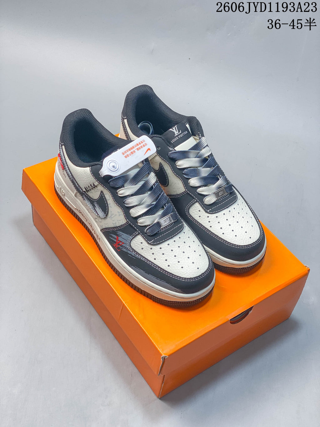 Nike Air Force 1 Low Louis Vuitton-Style Sneakers