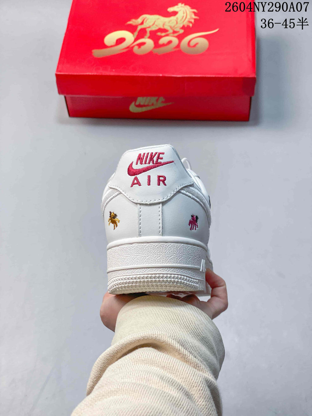 Nike Air Force 1 Low Year of the Horse White Sneakers