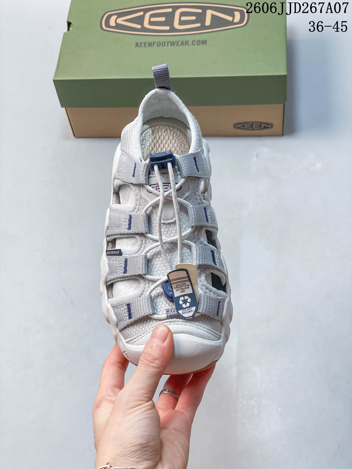 Keen Astoria West Water Sandals, White and Gray