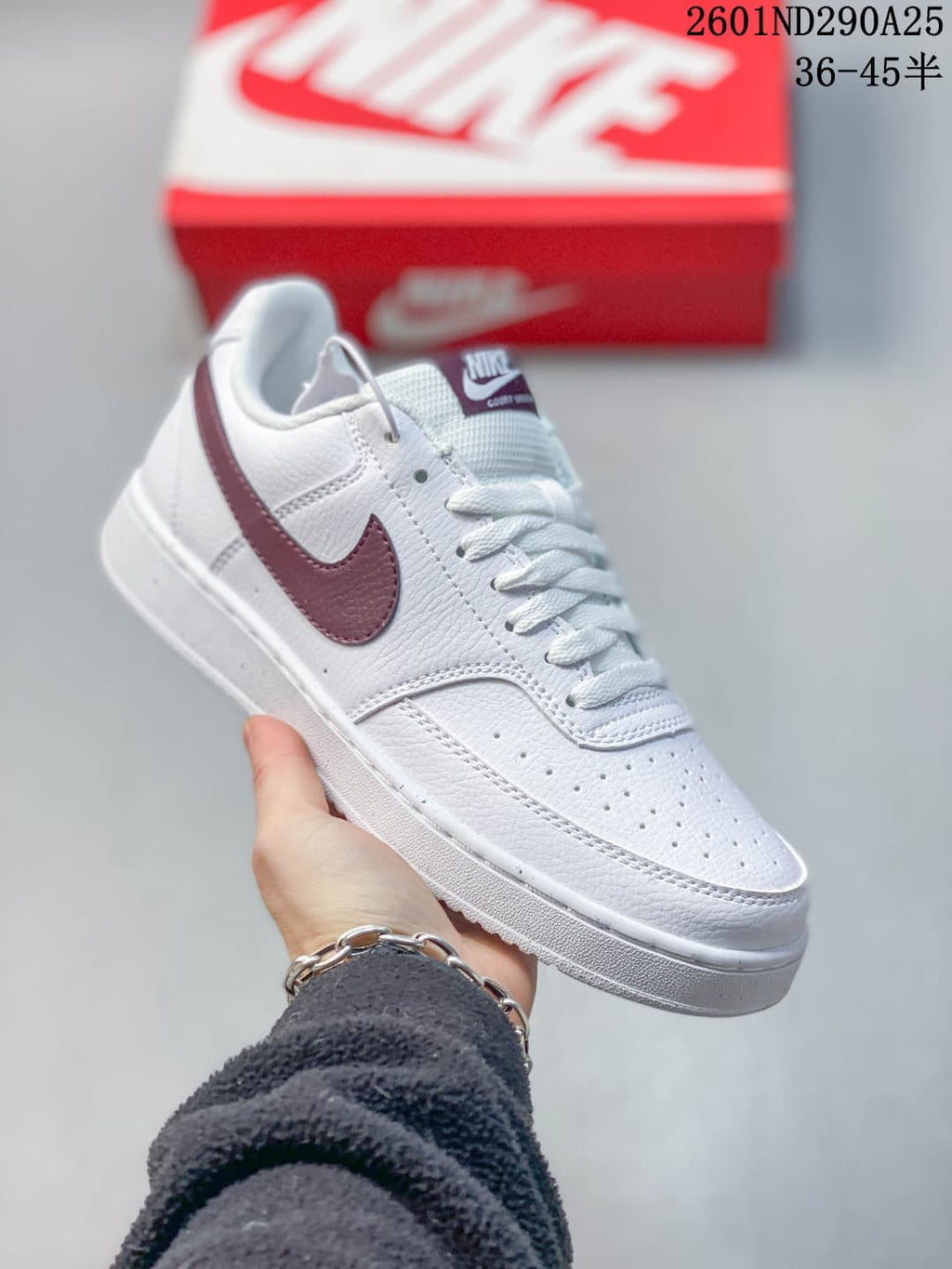 Nike Court Vision Low Sneakers, White Multi-Color