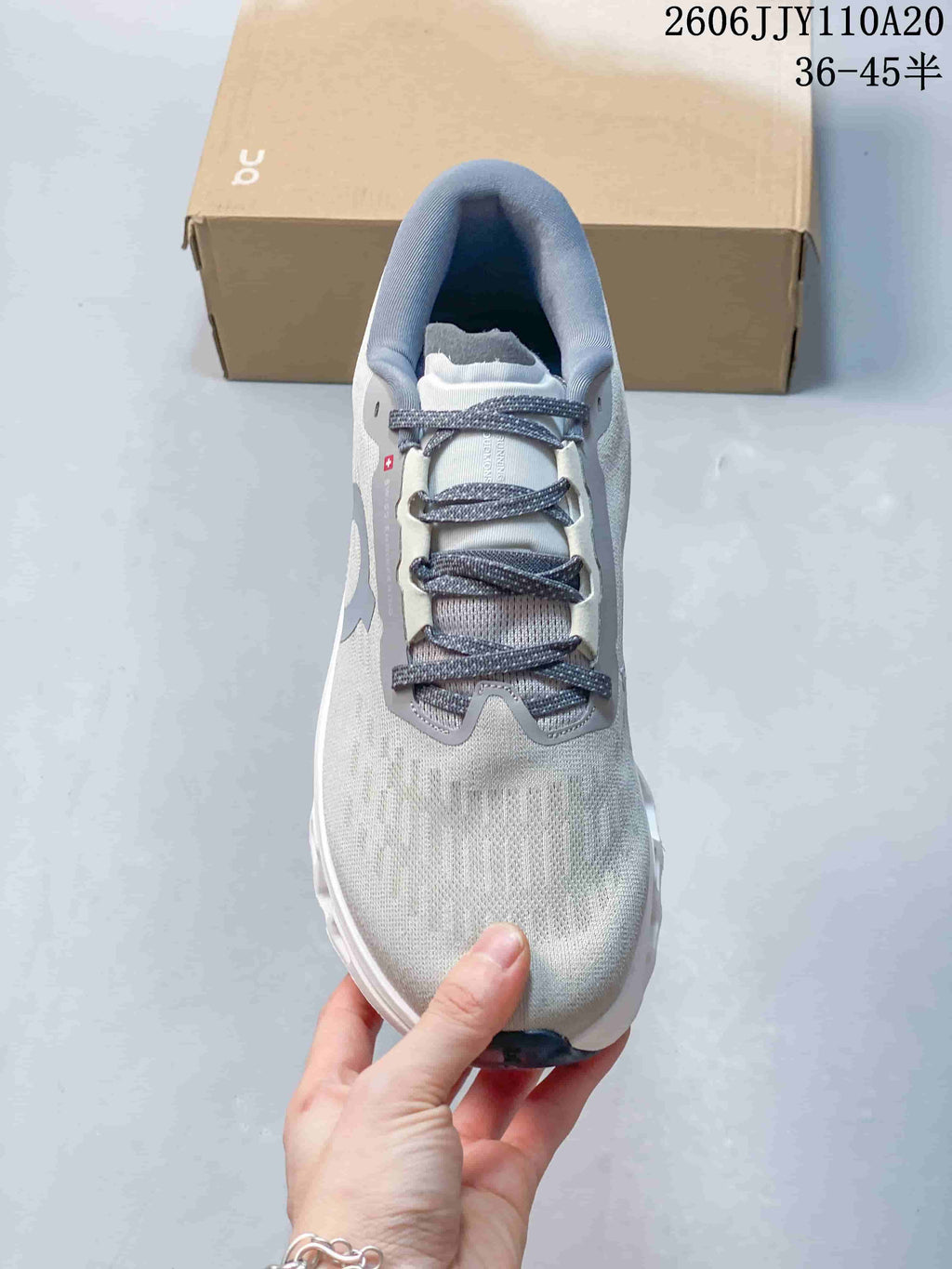 On Cloudmonster 3 Running Shoes in Light Gray