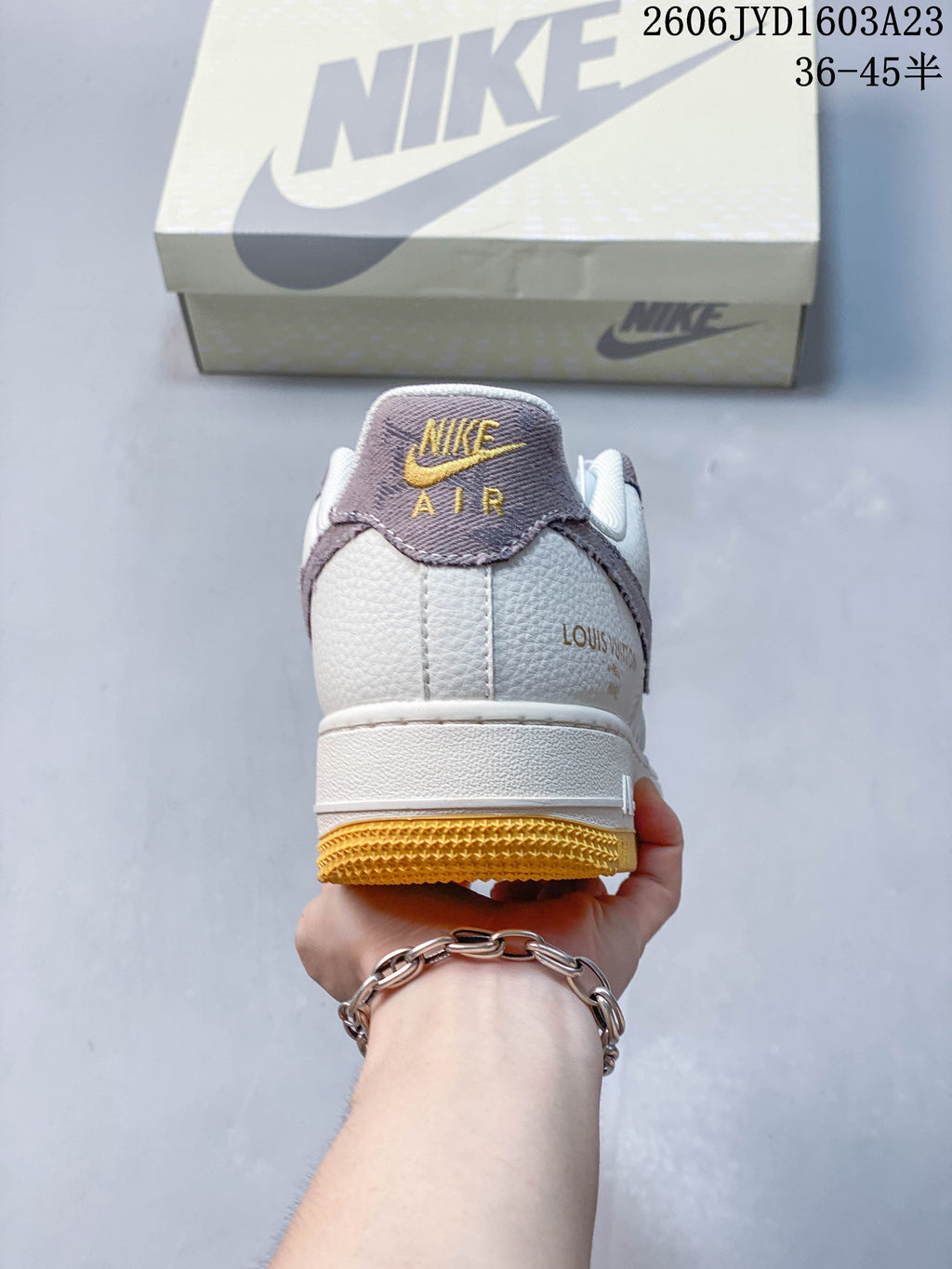 Nike Air Force 1 ’07 Low Cream and Mauve Gum Sole