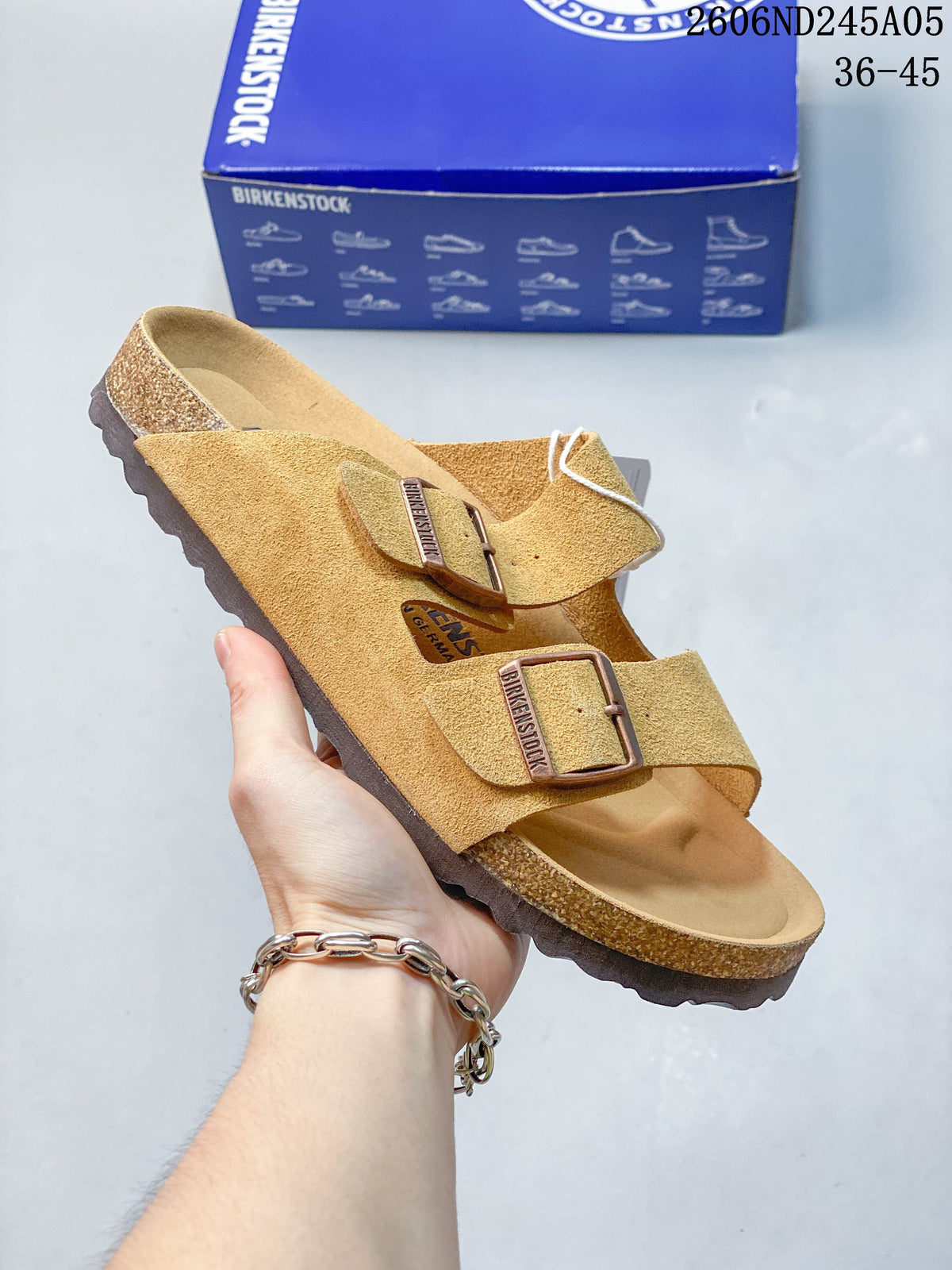 Birkenstock Arizona Two-Strap Sandals, Suede-Style Upper