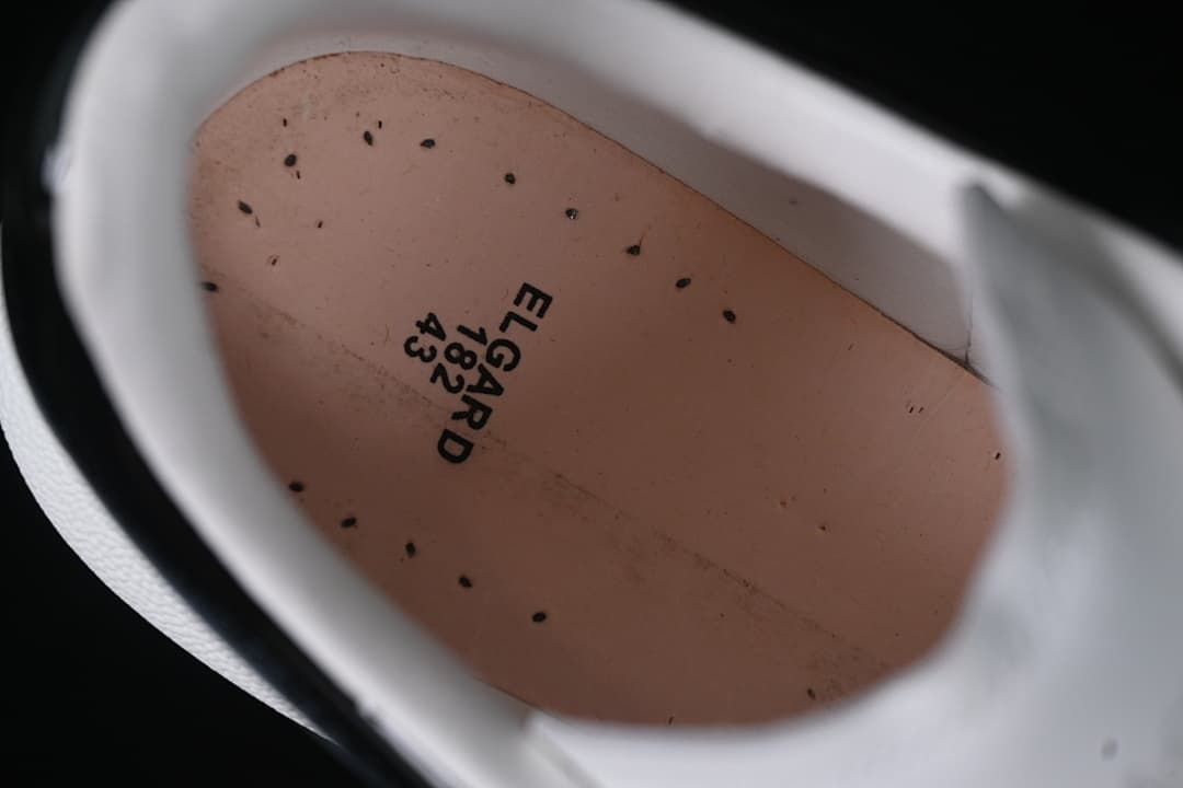 Alexander McQueen Oversized Sneakers White Black Heel