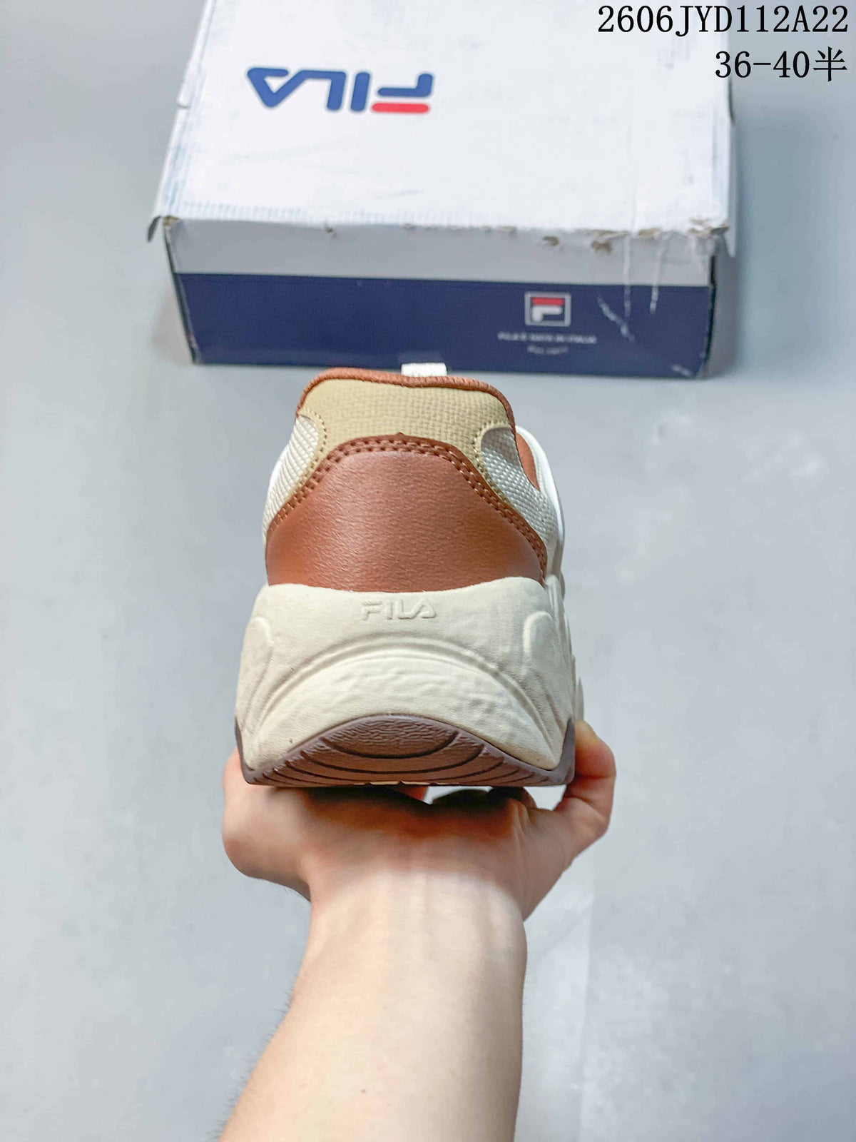 FILA Mars Retro Chunky Sneakers Cream Rust