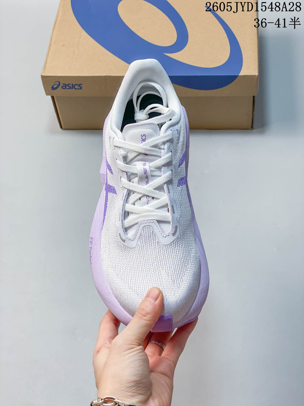 ASICS NOVABLAST 6 Running Shoes White Purple 1012C008-405