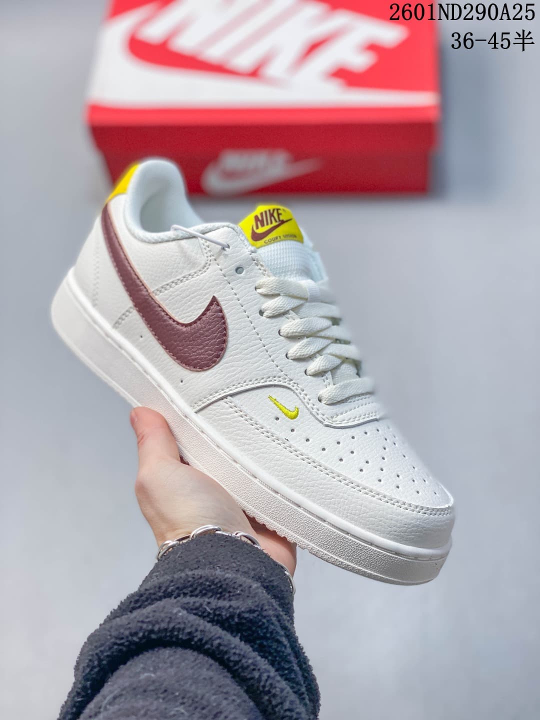 Nike Court Vision Low Sneakers, White Multi-Color
