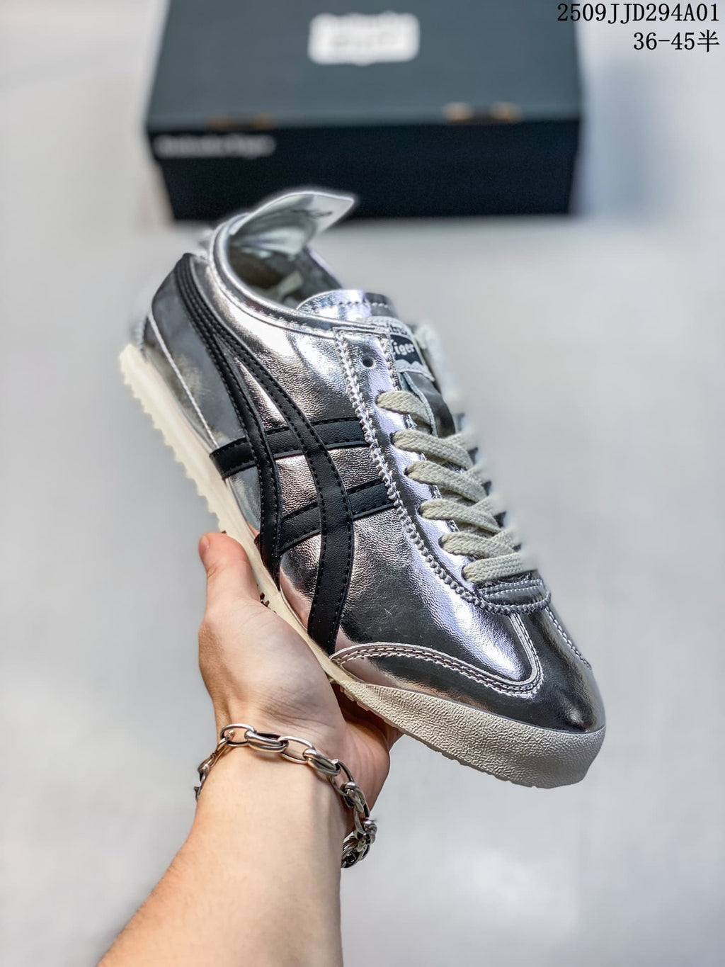 Onitsuka Tiger Mexico Metallic Low-Top Sneakers