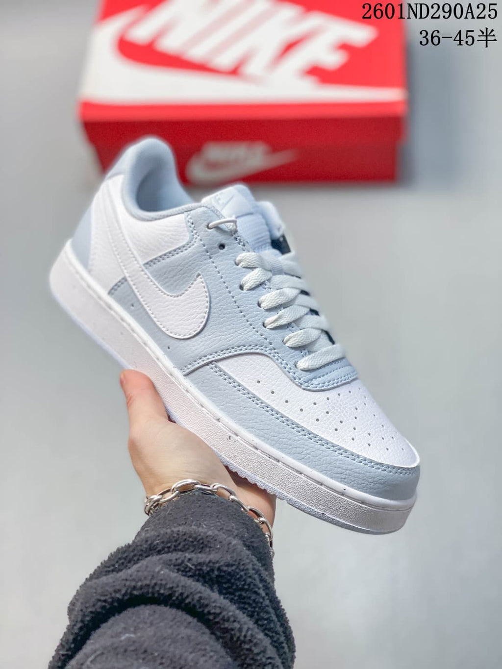 Nike Court Vision Low Sneakers, White Multi-Color