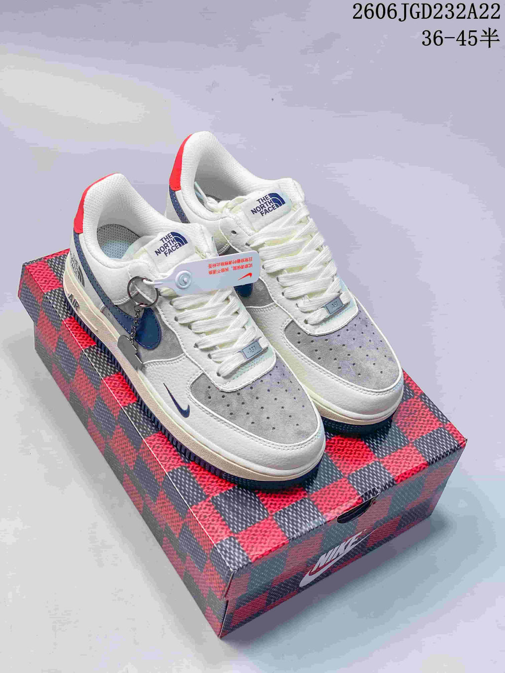 Nike Air Force 1 '07 Low White Grey Blue Sneakers