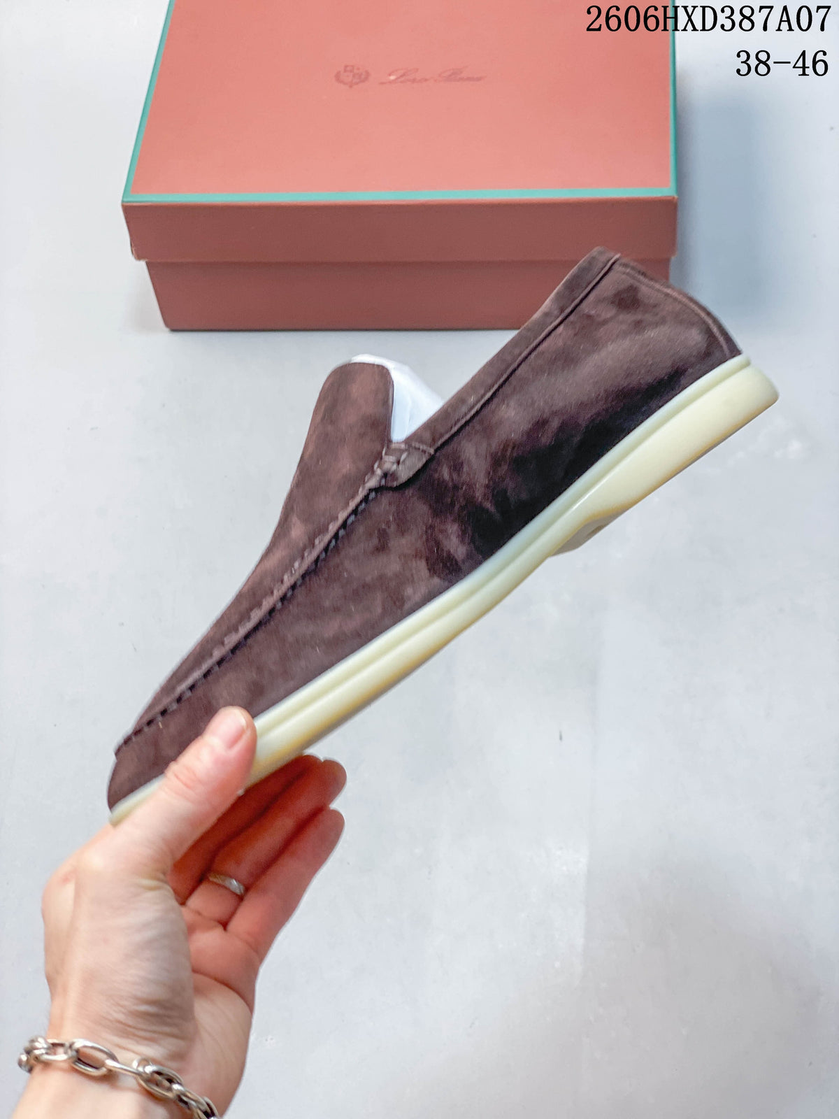 Stella McCartney Brown Suede-Style Penny Loafers