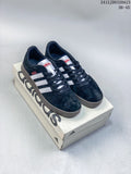 Adidas VL Court Classic Shoes in Navy and White